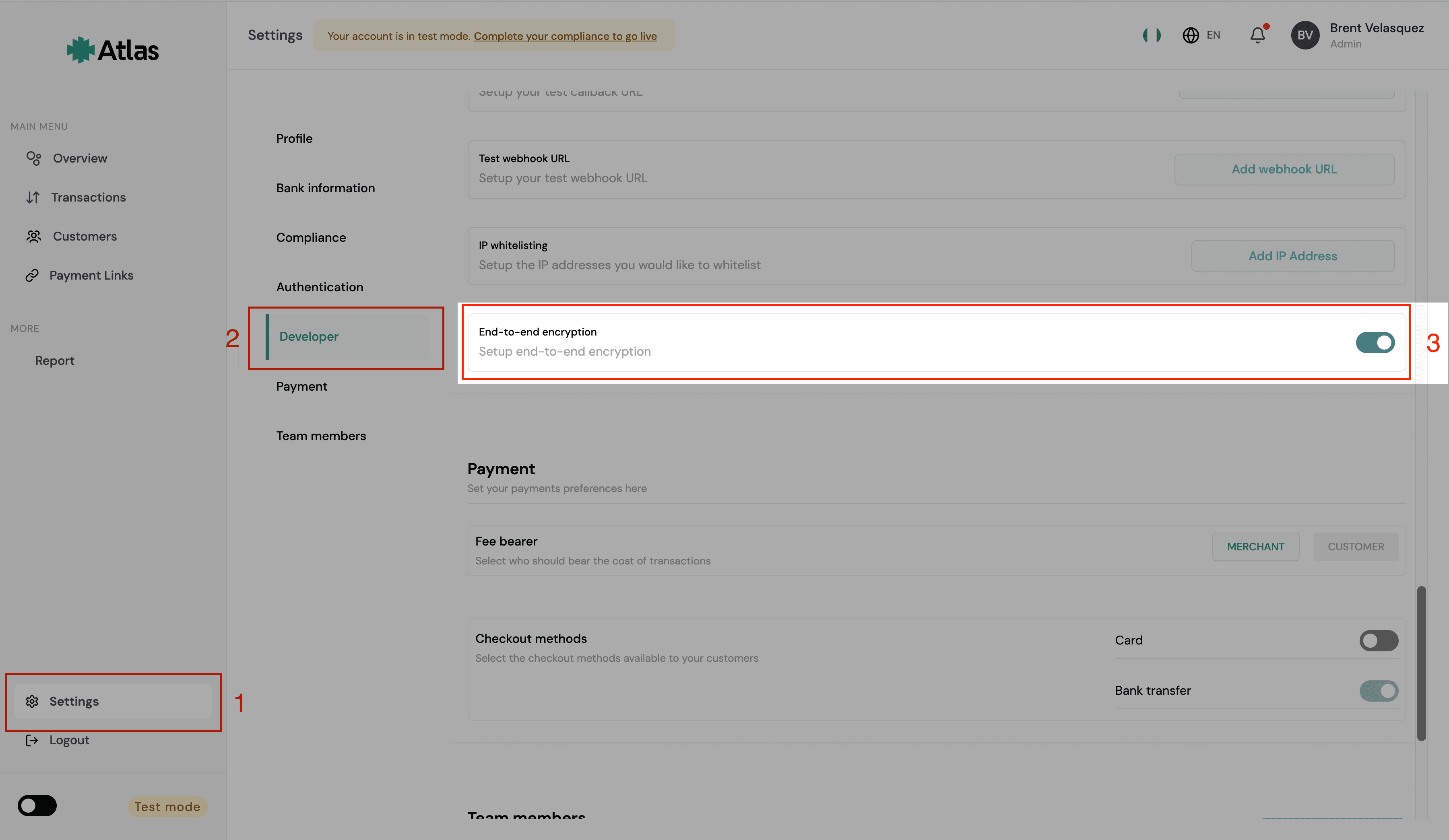 Enable Encryption on Atlas